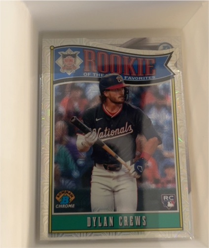 2025 Bowman Chrome Rookie of the Year Favorites #ROY-1 Dylan Crews — front
