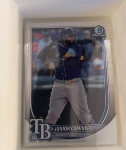 2025 Bowman Chrome #13 Junior Caminero — front