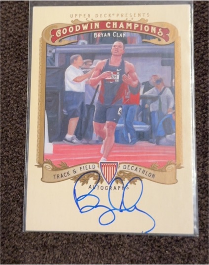 2012 Upper Deck Goodwin Champions #A-BC Bryan Clay Autograph — front