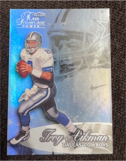 1999 Fleer Flair Showcase Power #1 Troy Aikman — front