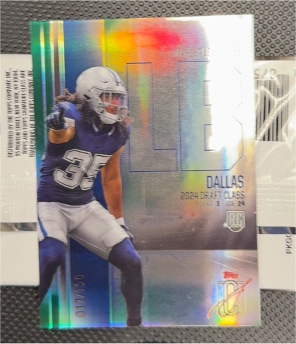 2024 Topps Signature Class #LE-DAL Jalen Tolbert — front