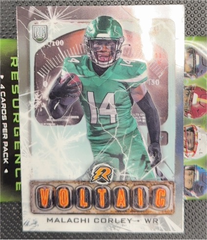 2024 Topps Resurgence #V-16 Malachi Corley Voltaic Rookie Card — front