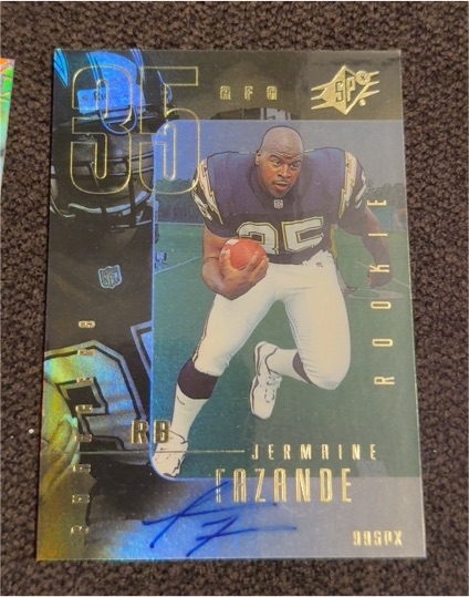 1999 Upper Deck SPx #98 Jermaine Fazande — front