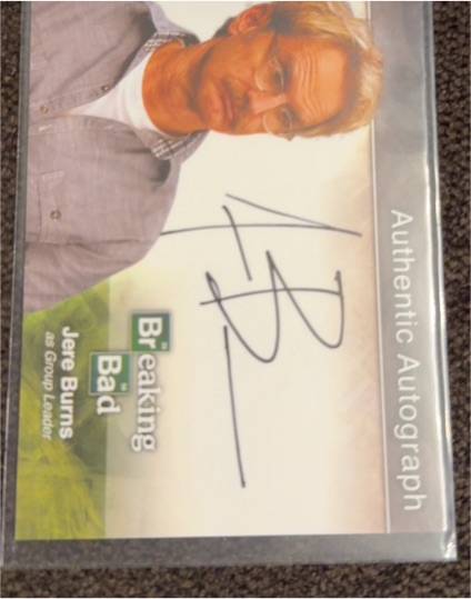 2014 Cryptozoic Breaking Bad Jere Burns Authentic Autograph — front