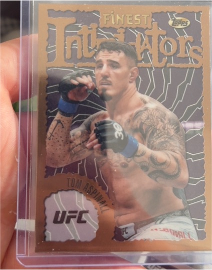 2024 Topps Finest UFC #INT-20 Tom Aspinall Intimidators — front