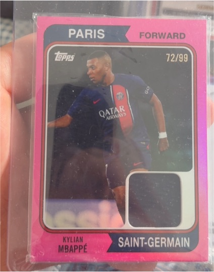 2023 Topps Paris Saint-Germain #72/99 Kylian Mbappé — front