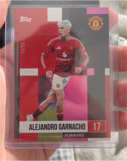 2024-25 Topps Manchester United Team Set #15 Alejandro Garnacho — front