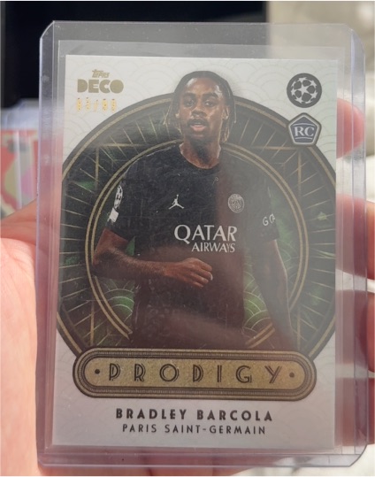2023 Topps Deco Prodigy #Bradley Barcola — front