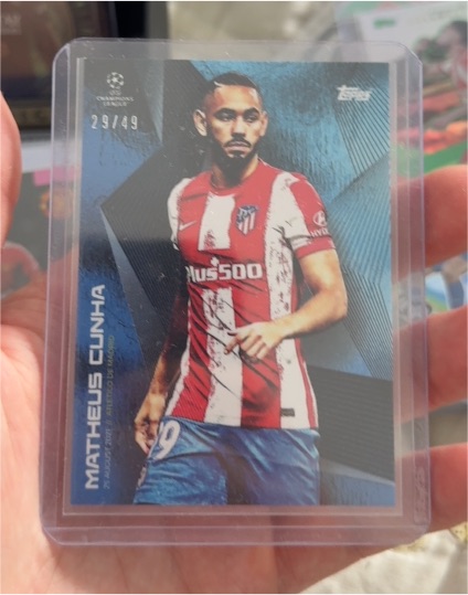 2021 Topps UEFA Champions League Matheus Cunha — front