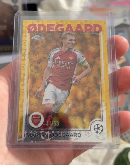 2024-25 Topps Chrome UEFA Club Competitions #75 Martin Odegaard — front