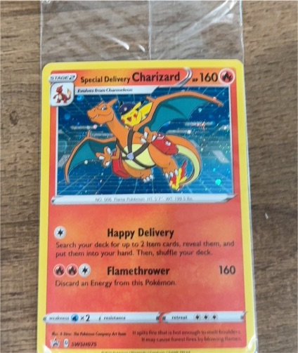 2022 Pokémon Center Special Delivery Charizard #SWSH075 — front