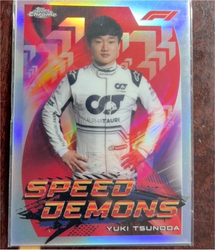 2022 Topps Chrome Formula 1 Speed Demons #SD-YT Yuki Tsunoda — front