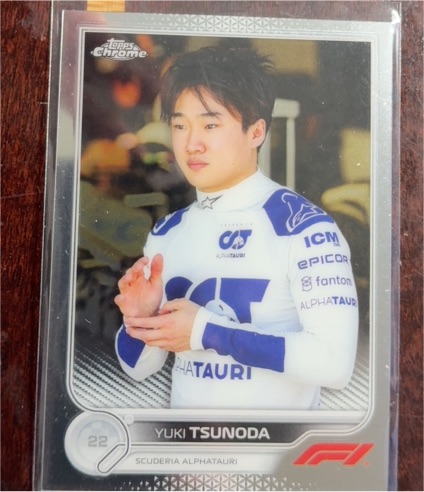 2022 Topps Chrome Formula 1 #62 Yuki Tsunoda — front