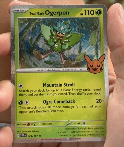 2024 Pokémon TCG Trick or Trade #24 Teal Mask Ogerpon — front