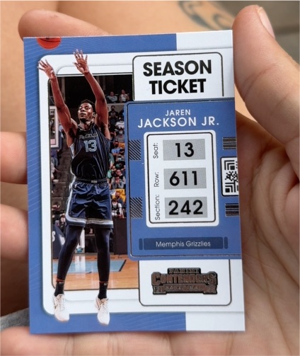 2021-22 Panini Contenders Basketball #13 Jaren Jackson Jr. — front
