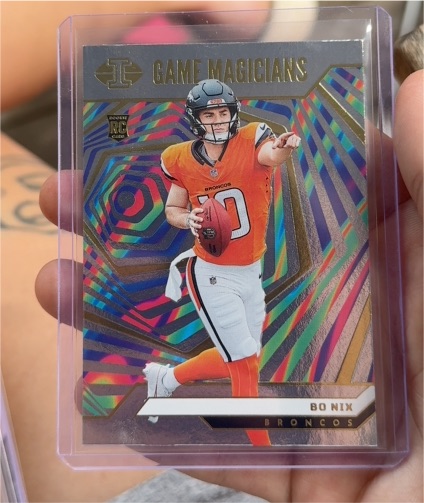 2024 Panini Illusions #18 Bo Nix Game Magicians — front