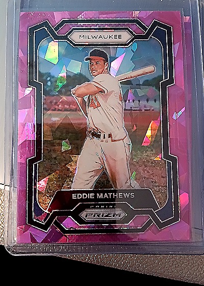 2024 Panini Prizm #57 Eddie Mathews — front