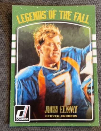 2016 Donruss #7 John Elway Legends of the Fall — front