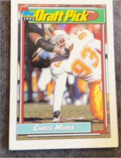 1992 Topps #208 Chris Mims — front