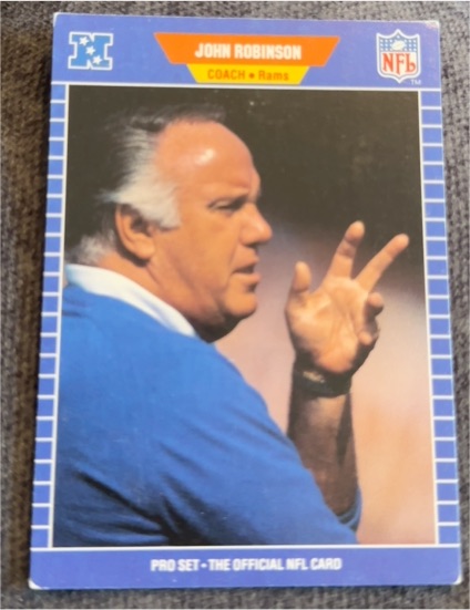 1989 Pro Set #210 John Robinson — front