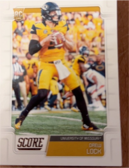 2019 Panini Score #334 Drew Lock — front