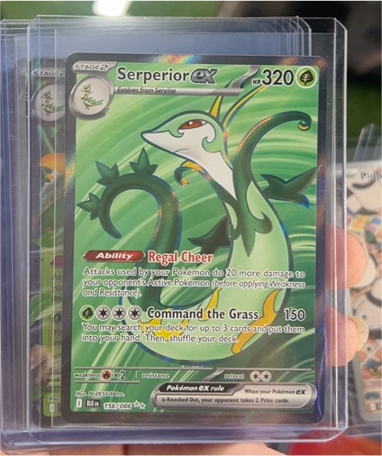 2022 Pokémon Scarlet & Violet Black Bolt #156 Serperior ex — front