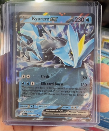 2022 Pokémon Black & White Black Bolt #028 Kyurem EX — front