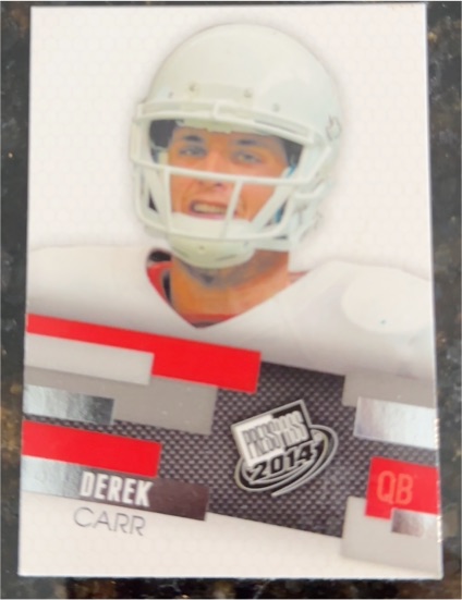 2014 Press Pass #10 Derek Carr — front
