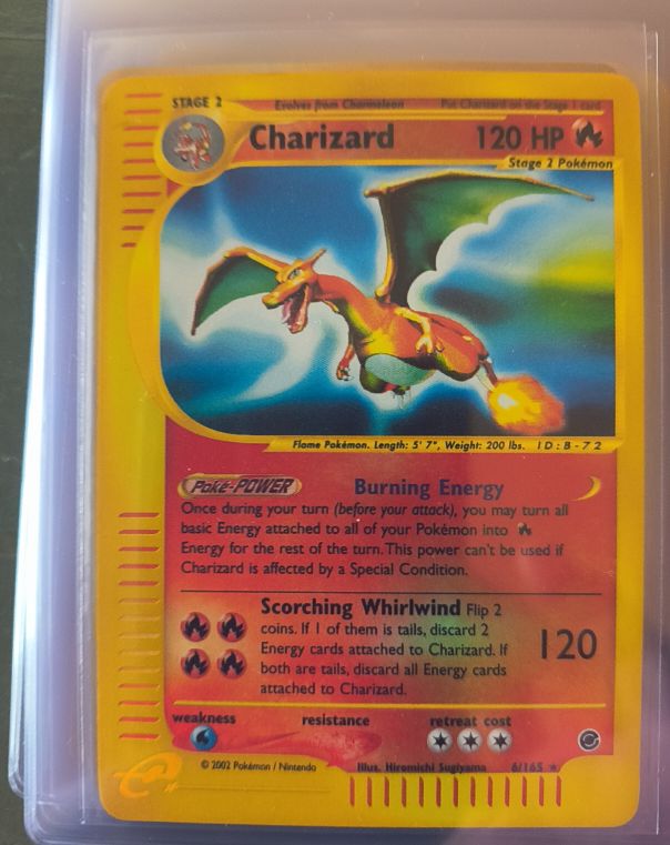 2002 Pokémon Expedition #6 Charizard — front