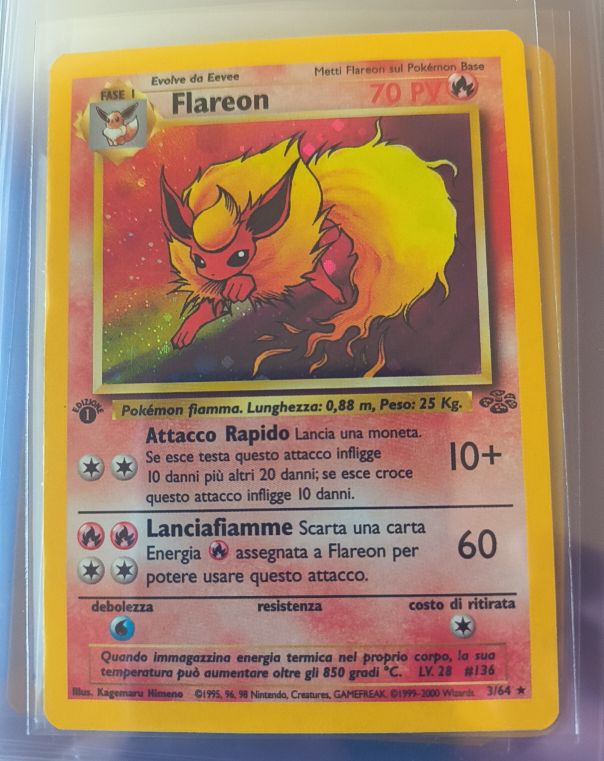 1999 Pokémon Jungle #19 Flareon — front