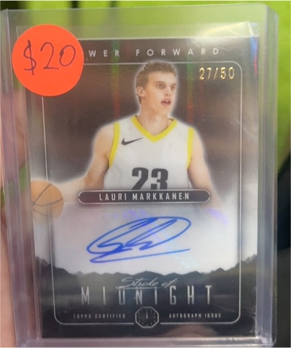 2024 Topps Midnight #SMA-LM Lauri Markkanen — front