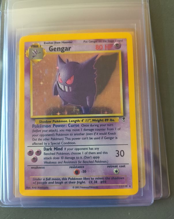 1999 Pokémon #20 Gengar Fossil — front