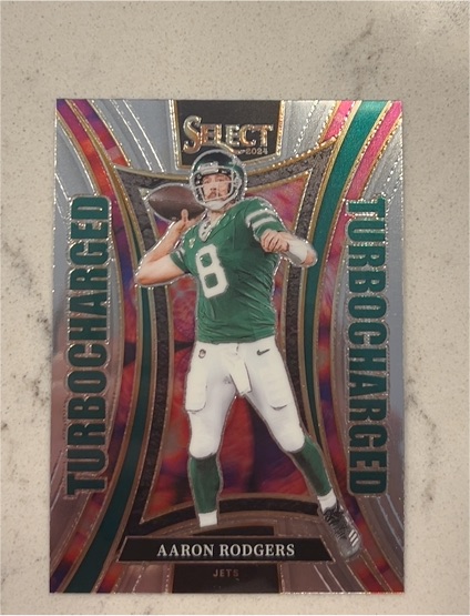 2024 Panini Select #8 Aaron Rodgers Turbocharged — front