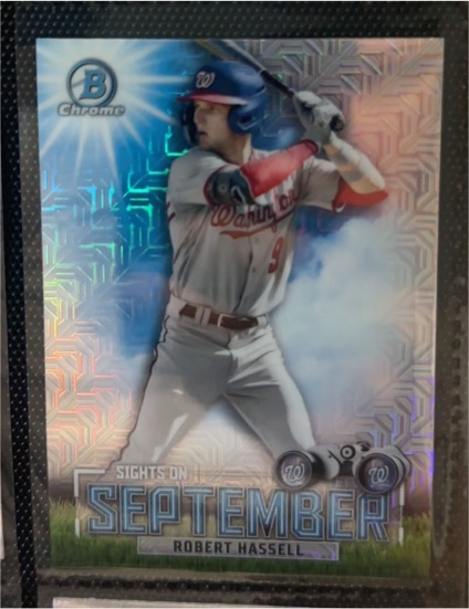 2023 Bowman Chrome Sights on September #SOS-13 Robert Hassell III — front