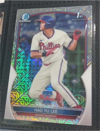 2023 Bowman Chrome #BCP-52 Hao Yu Lee — front