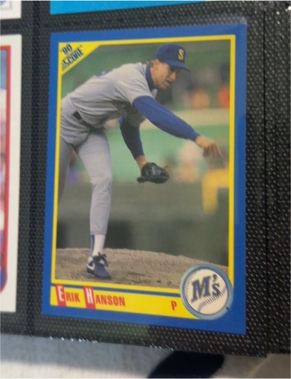 1990 Score #530 Erik Hanson — front