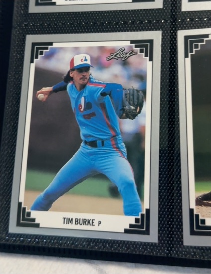 1991 Leaf #124 Tim Burke — front