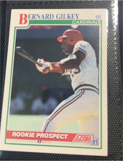 1991 Score #709 Bernard Gilkey — front