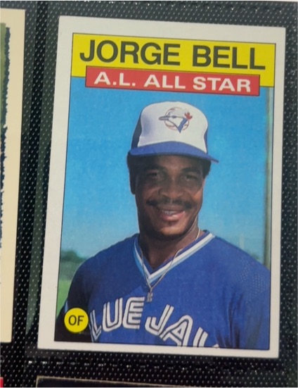 1986 Topps #718 Jorge Bell — front