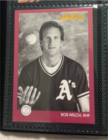 1991 Leaf Studio #110 Bob Welch — front