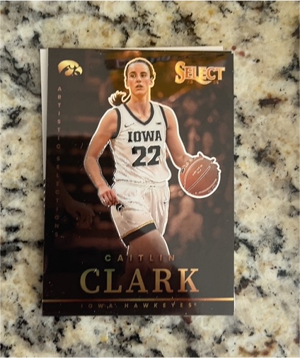 2024 Panini Select #AS2 Caitlin Clark Collection Artistic Impressions Prizm — front