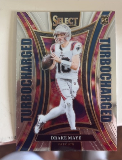 2024 Panini Select Turbocharged #24 Drake Maye Rookie — front