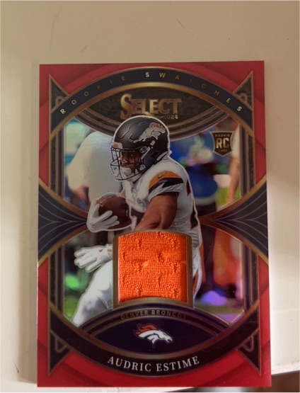 2024 Panini Select Rookie Swatches #RS-AEE Audric Estime — front