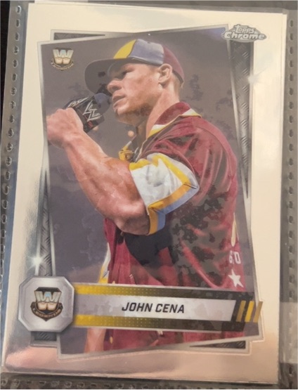 2025 Topps Chrome WWE #16 John Cena — front