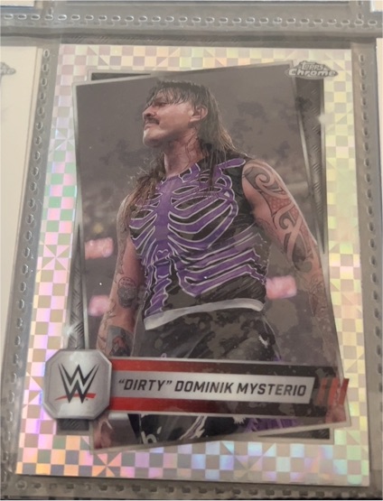 2025 Topps Chrome WWE #35 "Dirty" Dominik Mysterio — front