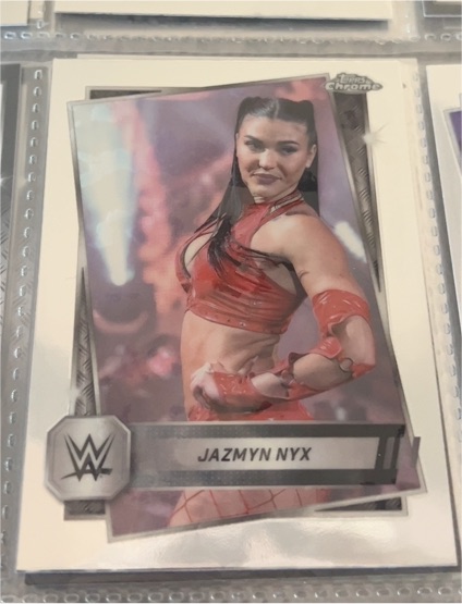2025 Topps Chrome WWE #41 Jazmyn Nyx — front