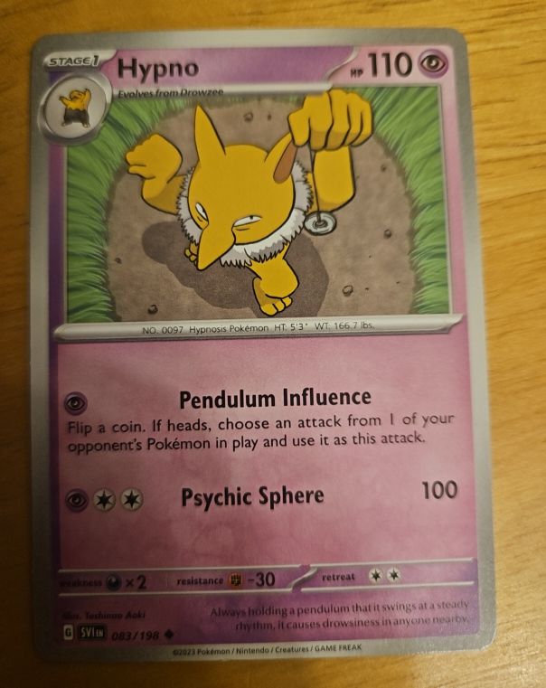 2023 Pokémon Scarlet & Violet #083 Hypno — front