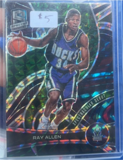 2021 Panini Spectra Spectacular Debut Ray Allen — front