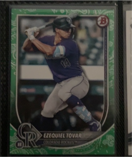 2025 Bowman #84 Ezequiel Tovar — front