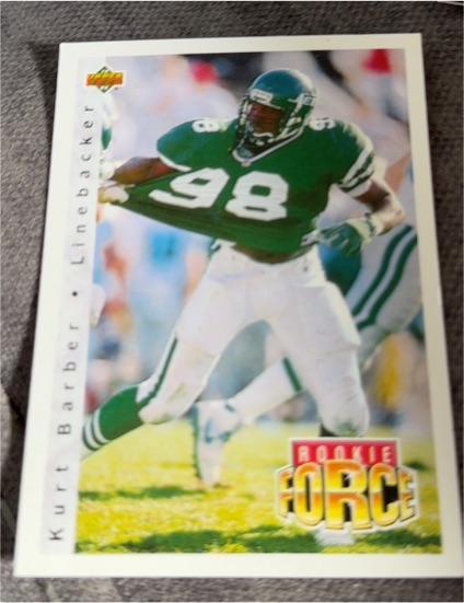 1992 Upper Deck #402 Kurt Barber Rookie Force — front